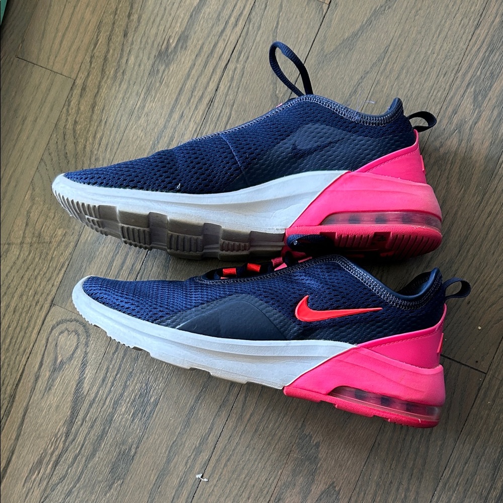 Nike Dark Blue and Bright Pink Sneakers